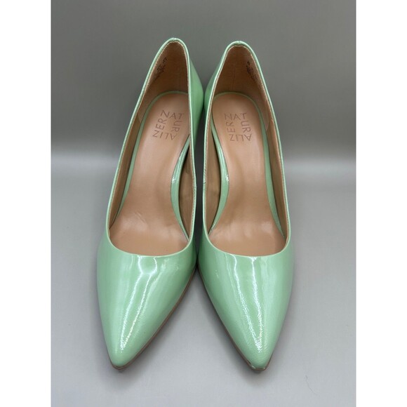 Naturalizer Anna Womens Pumps Mint Patent Leather Comfort Stiletto Size 8M - Picture 5 of 8